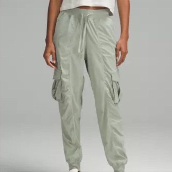 lululemon athletica Pants - Lululemon Athletica Light Green Studio Cargo Joggers